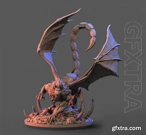 Mantikhoras 3D Print Model 