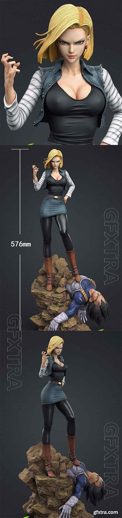 Android 18 3D Print Model 