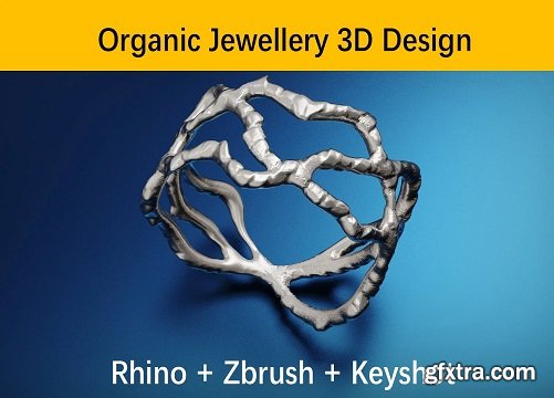Organic Jewelry Design - Rhino - Zbrush - Keyshot