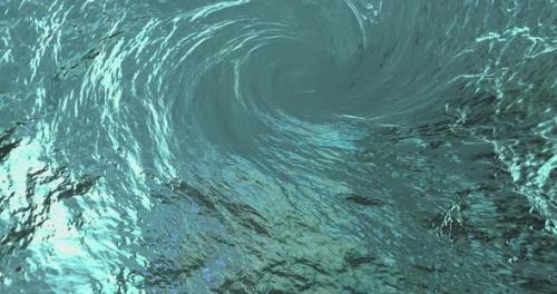 Videohive - Rotating Blue Abstract Swirl Whirlpool Abstract Background Animation Seamless Loop - 37942121 - 37942121