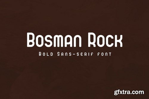 Bosman Rock - Bold Sans-serif Font