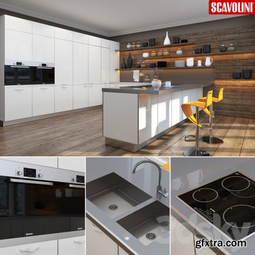 Kitchen set Scavollini Crystal