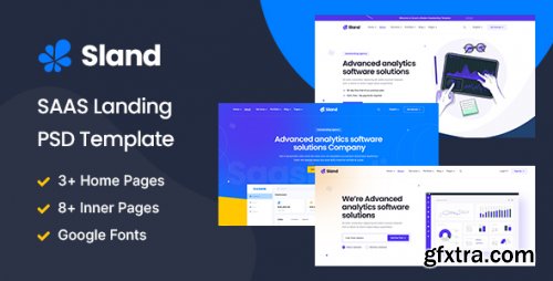 SLAND - Software Landing Page PSD Template