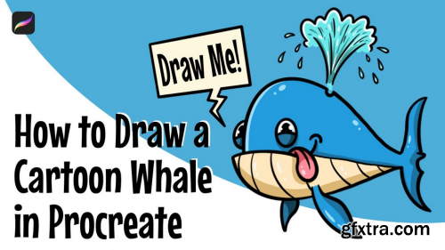  How to Draw a Cartoon Whale in Procreate / Easy Step-by-Step
