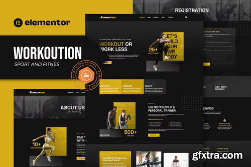 ThemeForest - Workoution - Sports and Fitness Elementor Template Kit