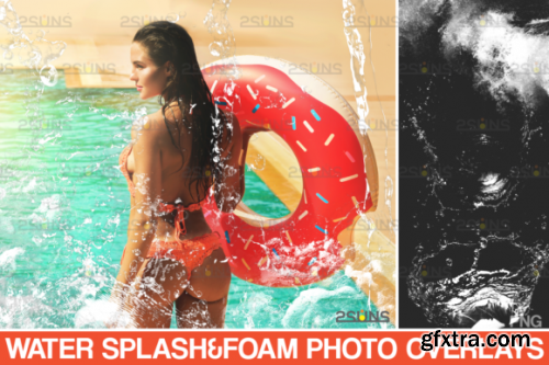 Water Splash Photo Overlays, Photoshop