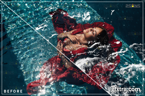 Water Splash Photo Overlays, Photoshop