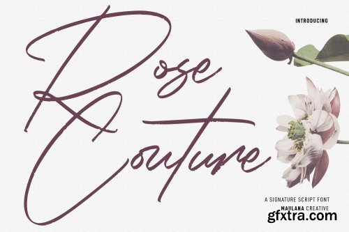  Rose Couture - Signature Font 