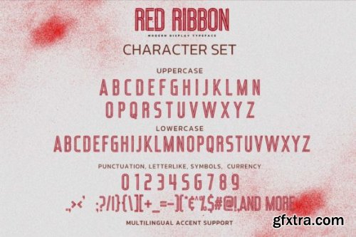  Red Ribbon Font