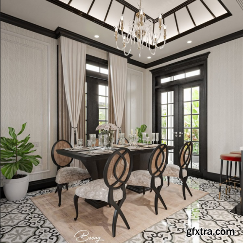 Living Room – Kitchen Interior By Binh Boong