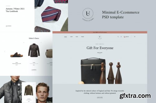 Unico - Minimalist Ecommerce PSD Template