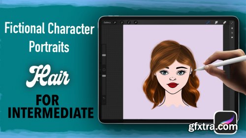  Fictional Characters Portraits in Procreate - Hair for Intermediate Level