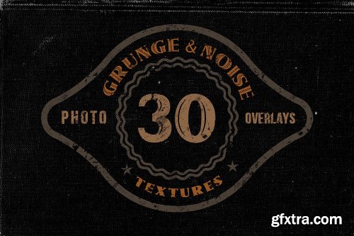 30 Noise or Grunge Overlay Textures