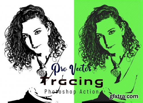 CreativeMarket - Pro Vector Tracing PS Action 7216797