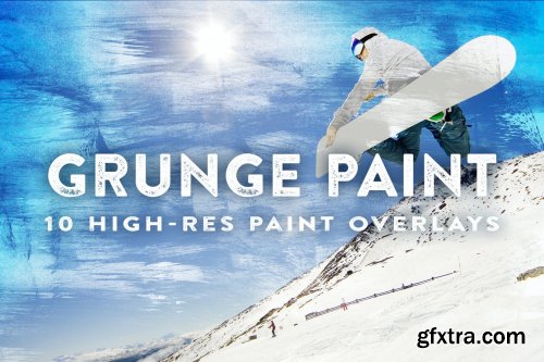 10 Grunge Paint Overlays