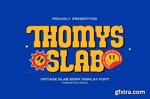 Thomys Slab - Bold Vintage Font