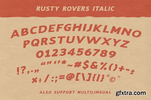 Rusty Rovers - Handdrawn Typeface