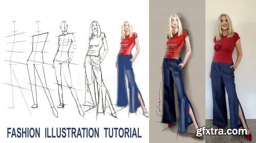 How to Draw Fashion Figures | Fashion Illustration Tutorial in Photoshop
