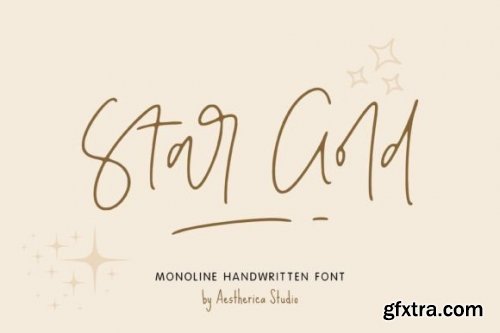  Star Gold Font