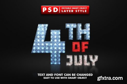 America 3d text effects