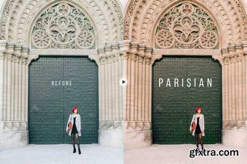 CreativeMarket - Parisian City Portrait Action & LUT 6780705