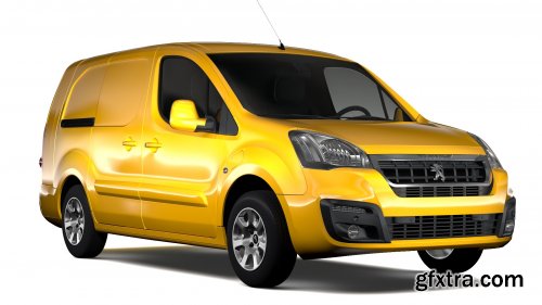 Cgtrader - Peugeot Partner Van L2 Electric 2017 3D Model