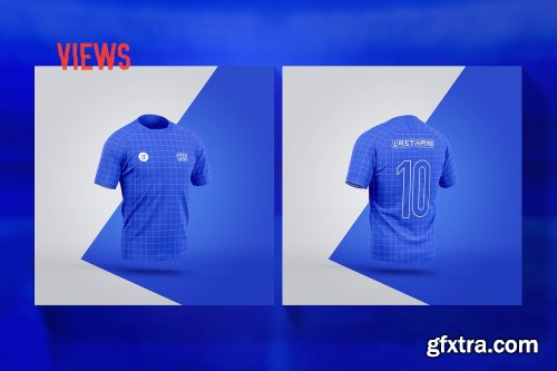 CreativeMarket - Sports T-Shirts Mockups Set 6872336