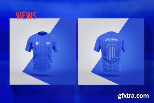 CreativeMarket - Sports T-Shirts Mockups Set 6872336