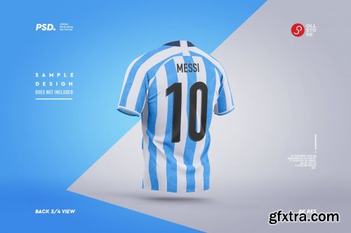 CreativeMarket - Sports T-Shirts Mockups Set 6872336