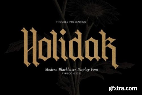  Holidak Font