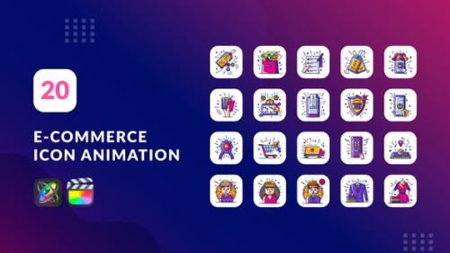 Videohive - E-Commerce Animation Icons | Final Cut Pro & Apple Motion - 38001097 - 38001097