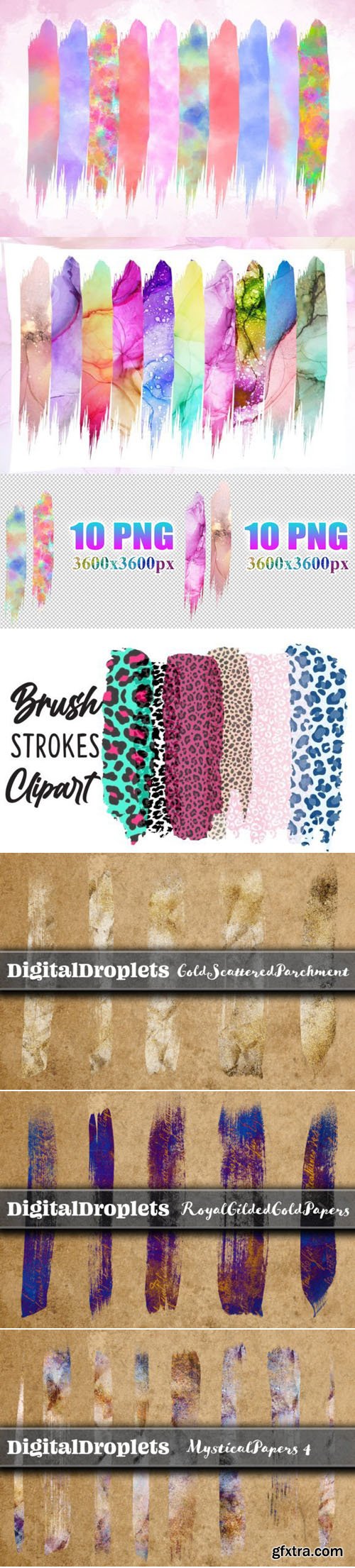 200+ Awesome Brush Strokes Cliparts