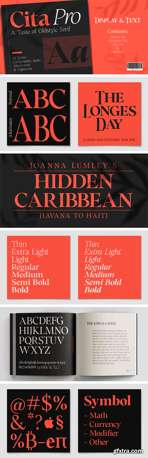 Cita Pro Font Family Cita Pro Font Family