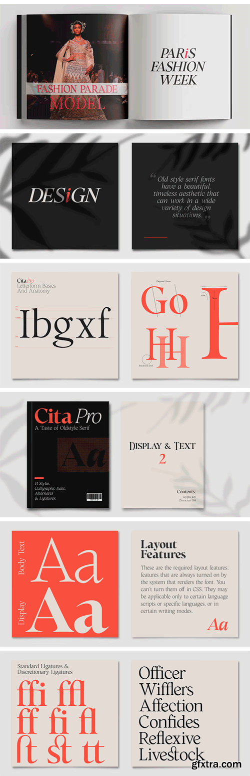 Cita Pro Font Family Cita Pro Font Family