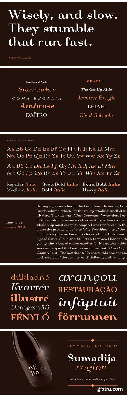 Monden Font Family Monden Font Family