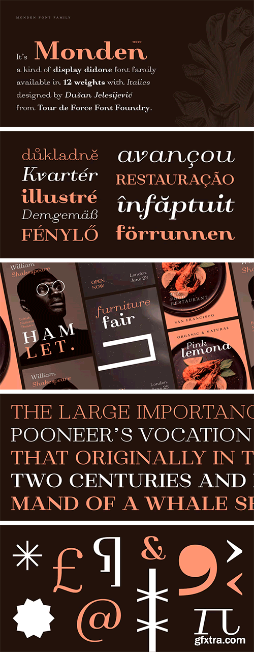 Monden Font Family Monden Font Family