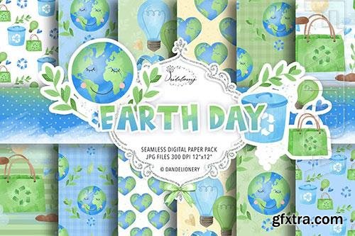 Earth Day digital paper pack