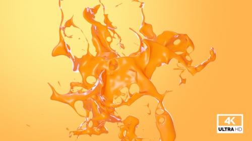 Videohive - Abstract Orange Juice Splash V3 - 38043164 - 38043164