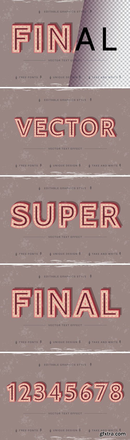 Old - Editable Text Effect, Font Style
