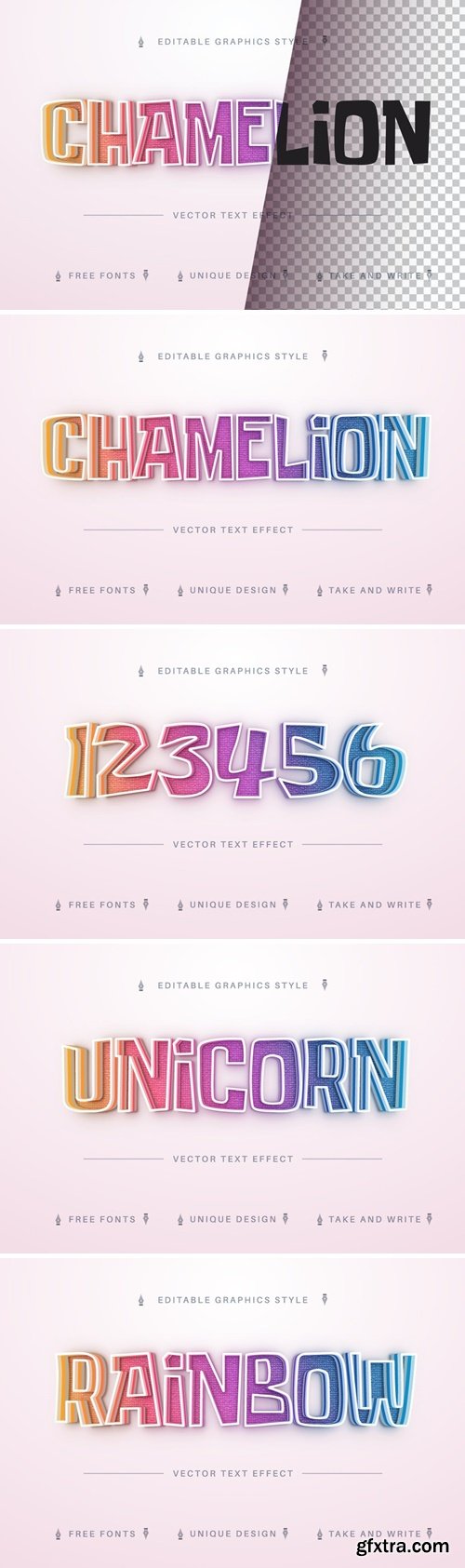 Chamelion - Editable Text Effect, Font Style