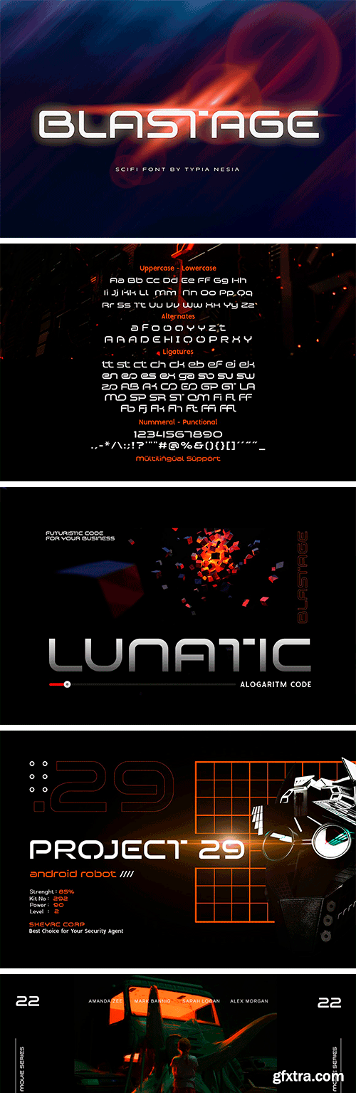 Blastage - Scifi Sans Blastage - Scifi Sans