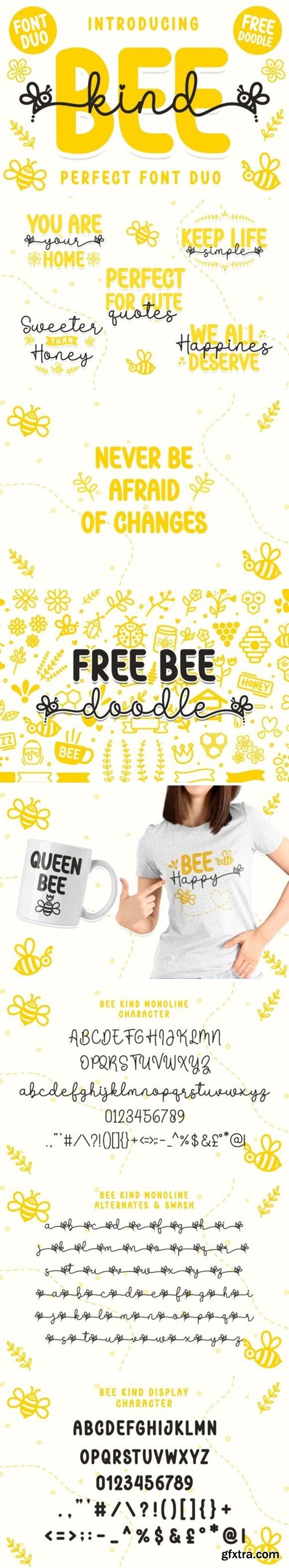 Bee Kind Duo Font