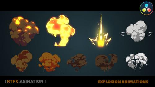 Videohive - Cartoon Flash 2D FX explosions [Davinci Resolve] - 37780795 - 37780795
