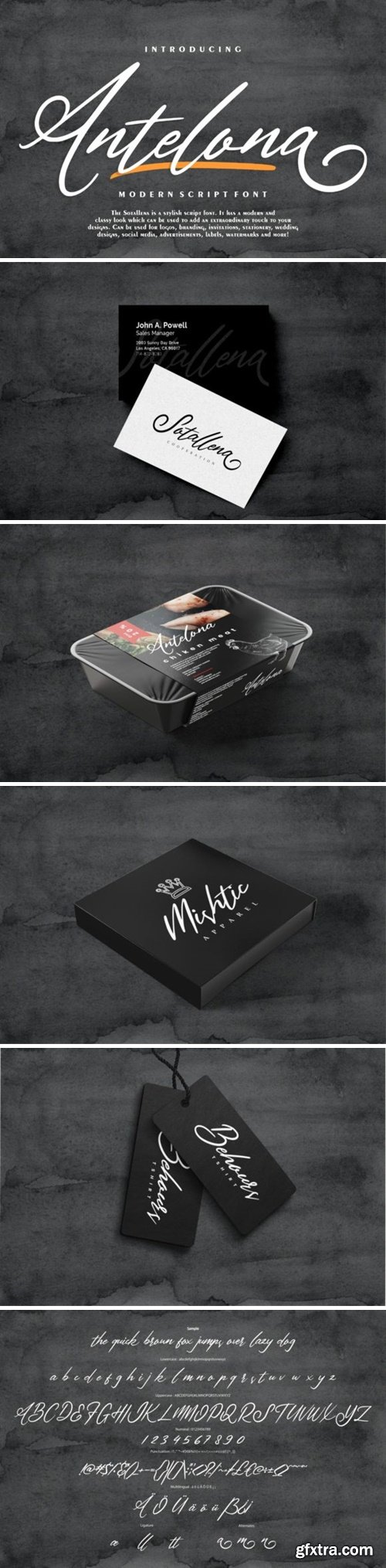 Antelona Script Font