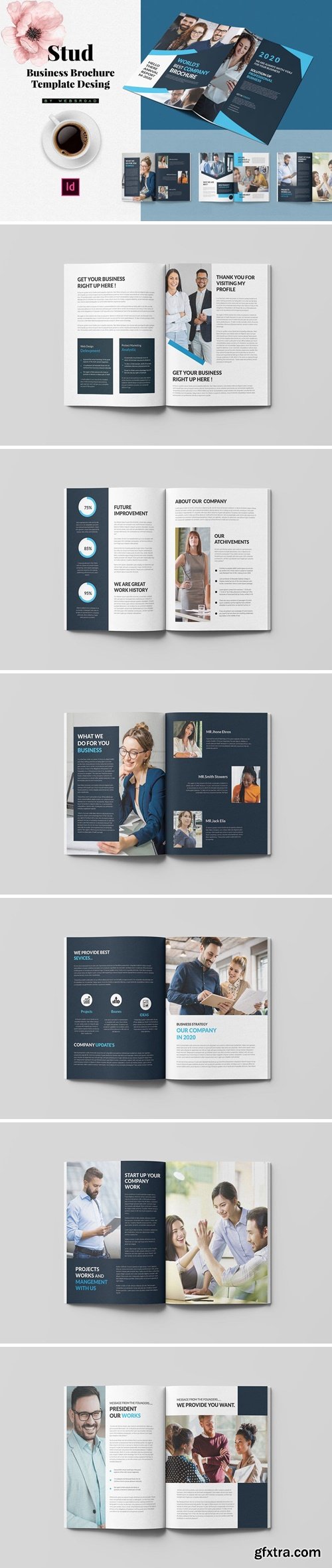 Stud | Corporate Brochure Template Design SSMVHT4