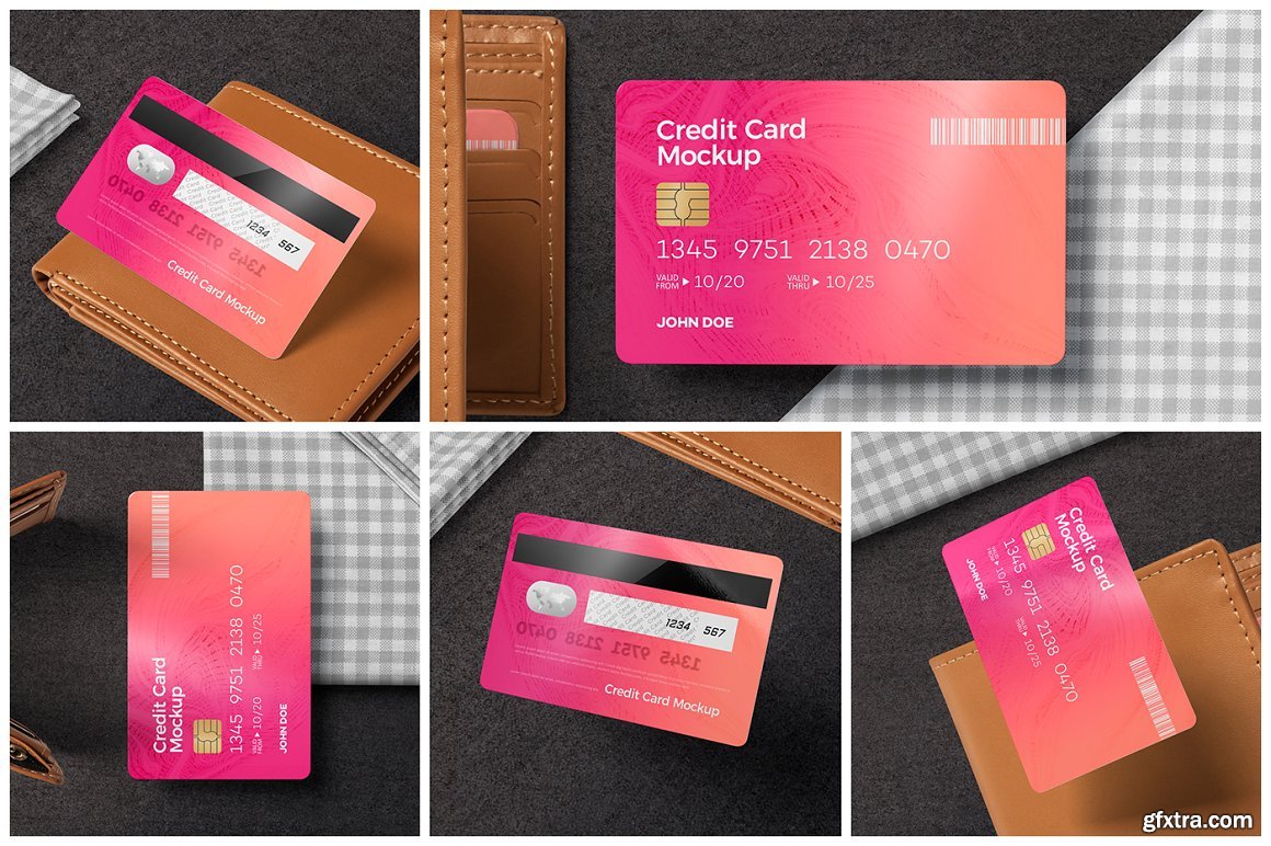 CreativeMarket Debit Card Mockups 7284262 » GFxtra
