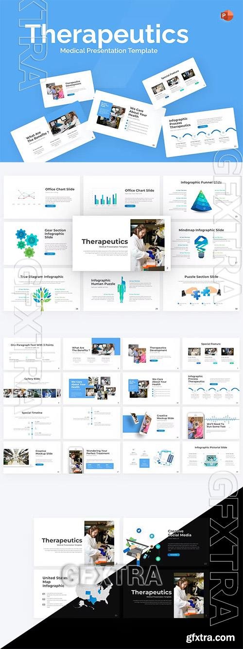 Therapeutics Medical PowerPoint Template XHPBKYS