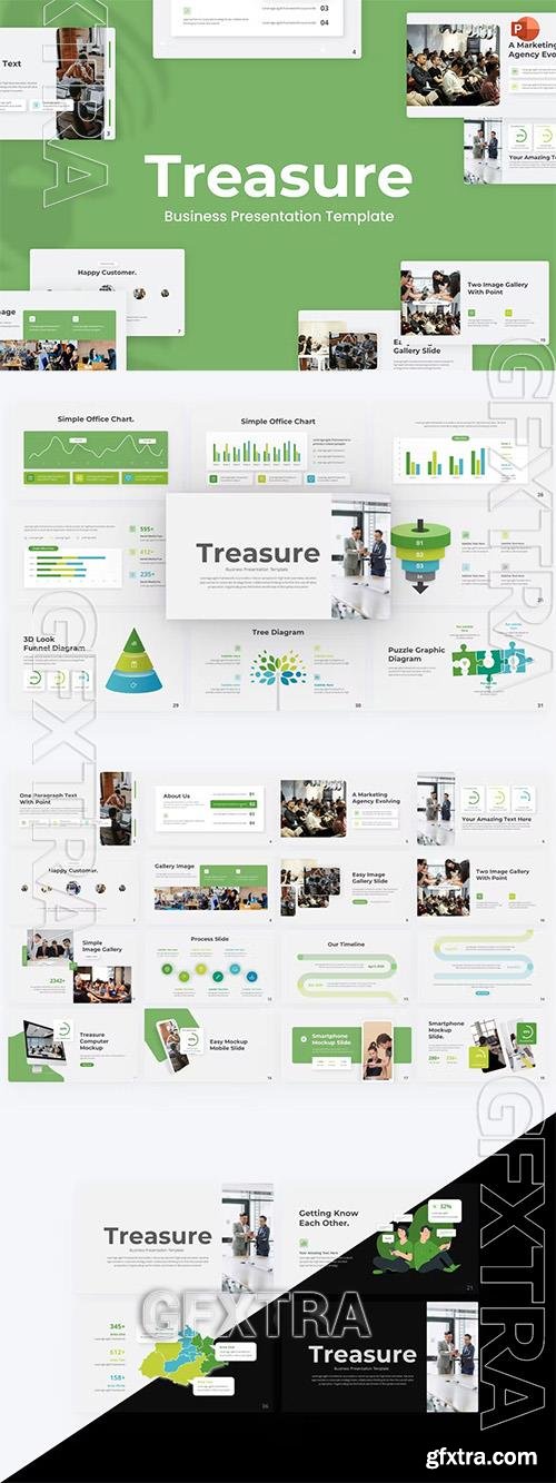 Treasure Business PowerPoint Template FQ3LREL