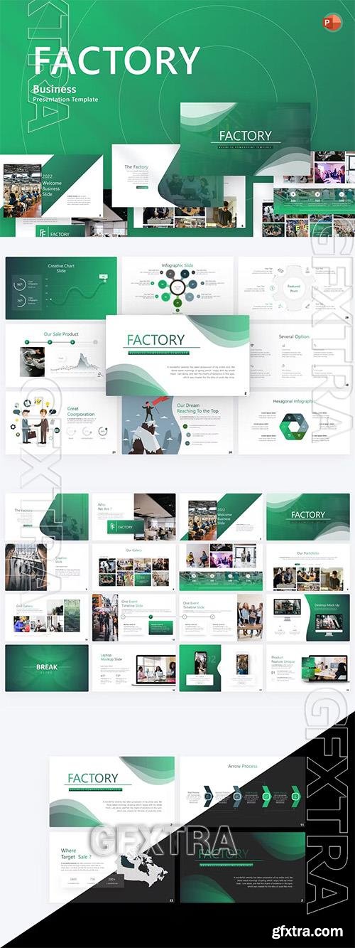 Factory Business PowerPoint Template 2L6R7XJ