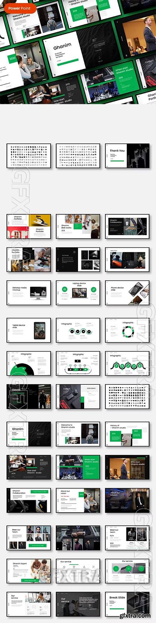 Ghanim - Business Powerpoint, Keynote and Google Slides Template  